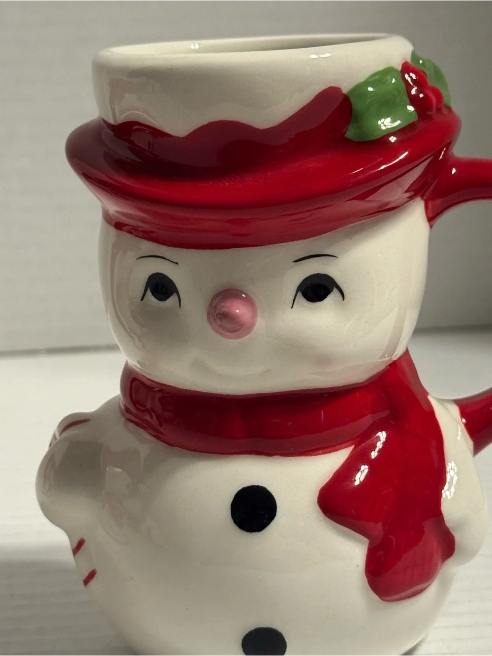 POTTERY BARN Snowman Winter Figural Christmas 3D Vintage Style 5